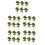 30Pcs Red Miniature Faux Trees for Sand Table and Architectural Models 4