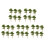 30Pcs Red Miniature Faux Trees for Sand Table and Architectural Models 5