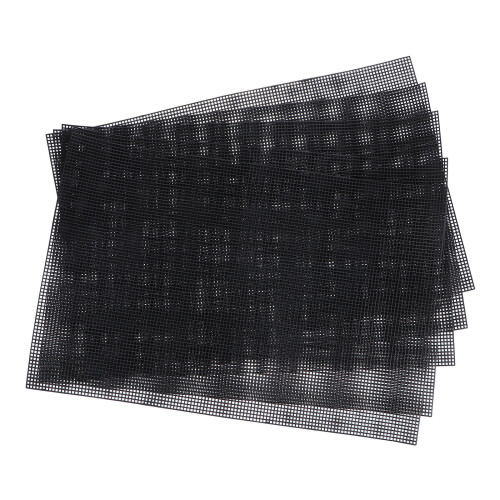 10Pcs Black DIY Plastic Mesh Sheets Easy Cut Embroidery Crochet Canvas 1