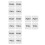 8Pairs Clear White Acrylic Push Pull Door Stickers for Office Entry 8