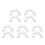 100Pcs Soft Compressed Cotton Pads White for Makeup Removal Home Use 7