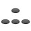 4Pcs Solid Wood Round Bar Stool Seat Replacement Black Stable Design 5