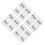 8Pairs Clear White Acrylic Push Pull Door Stickers for Office Entry 9