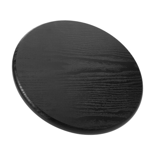 4Pcs Solid Wood Round Bar Stool Seat Replacement Black Stable Design 1