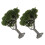 4Pcs Mini Landscape Tree Models Green Plastic Iron Wire for Diorama 3