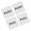 8Pairs Clear White Acrylic Push Pull Door Stickers for Office Entry 2