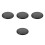 4Pcs Solid Wood Round Bar Stool Seat Replacement Black Stable Design 6