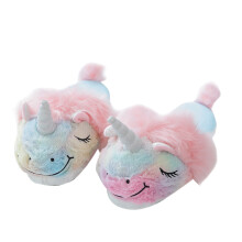 2Pairs Anti-Slip Cotton Winter Slippers Women Indoor Plush Multi Color