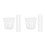 30Pcs White Plastic Hydroponic Cups Slotted Mesh Net Pots for Garden 6