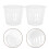 30Pcs White Plastic Hydroponic Cups Slotted Mesh Net Pots for Garden 9