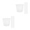 30Pcs White Plastic Hydroponic Cups Slotted Mesh Net Pots for Garden 5
