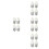 16Pcs White Pc Lamp Socket Converter E27 to G9 Bulb Base Adapter 8
