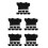 40Pcs Soft Black Doll Clothes Bear Shirt Compact Costume Set 4
