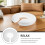2Pcs Universal White Memory Foam Face Neck Rest Pillow for Spa Use 7