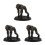 3Pcs Realistic Plastic Prehistoric Man Figures Educational Science Toy 4