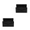 2Pcs Acrylic Letter Holder Mail Organizer for Desktop Black Material 5