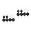 8Pcs Compact Pulley Teaching Aid Plastic Iron for Student Experiments 4