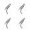 4Pcs Rechargeable LED Egg Candler Tester Silver Alloy with Cold Light 4
