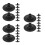 45Pcs Children's Archery Rubber Arrow Tips Black Suction Cups 7