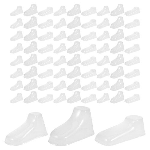 360Pcs Space-Saving Transparent Plastic Baby Booties Shoe Rack Support