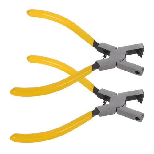 4Pcs Durable Yellow Animal Ear Tag Applicator Tool for Farm Tagging