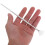 6Pcs Fan Shape Facial Mask Applicator Brushes with Long Handle White 4