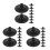 45Pcs Children's Archery Rubber Arrow Tips Black Suction Cups 8