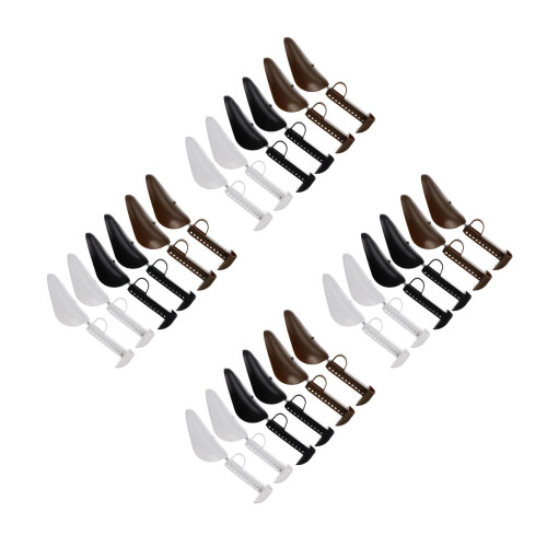 12Pairs Black Adjustable Shoe Tree Shoe Stretcher for Men 2
