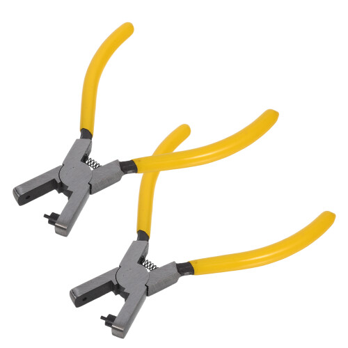4Pcs Durable Yellow Animal Ear Tag Applicator Tool for Farm Tagging 2