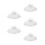 5Pcs White Ceramic Tea Cup Lids Heat Retention Covers for Drinks 9