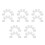 100Pcs Soft Compressed Cotton Pads White for Makeup Removal Home Use 6