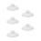 5Pcs White Ceramic Tea Cup Lids Heat Retention Covers for Drinks 5