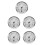 5Pcs Multi-Color Mini Thermohygrometer Digital Display for Home Office 9