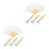 8Sets Handheld Folding Bamboo Fans Unpainted DIY Craft Fan Kit 7