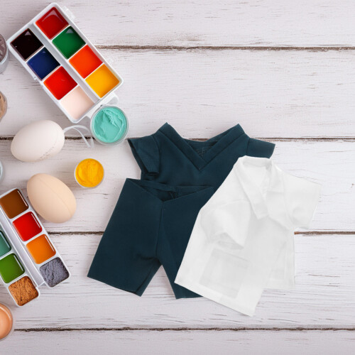 5Stk Plüschbär Arztkleidung Set Weicher Stoff Bunt Für Kinder 2