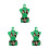 3Sets Doll Bikini Set with Accessories Soft Fabric for Kids' Play 6