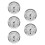5Pcs Multi-Color Mini Thermohygrometer Digital Display for Home Office 5