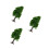 3Pcs Green Mini Plastic Trees for Model Train Layouts and Dioramas 9