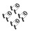4Pcs High Strength Cocking Rope Device Nylon Plastic Black 9