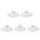 5Pcs White Ceramic Tea Cup Lids Heat Retention Covers for Drinks 4