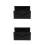 2Pcs Acrylic Letter Holder Mail Organizer for Desktop Black Material 9