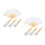 8Sets Handheld Folding Bamboo Fans Unpainted DIY Craft Fan Kit 9