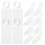 100Pcs Blank Keychain Labels Plastic Key Rings for Travel 1