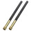 10Pcs Bamboo Metal Pencil Extender Holders for Home Office Use 2