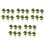 30Pcs Red Miniature Faux Trees for Sand Table and Architectural Models 9