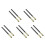 10Pcs Bamboo Metal Pencil Extender Holders for Home Office Use 10