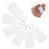 100Pcs Blank Keychain Labels Plastic Key Rings for Travel 10