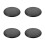4Pcs Solid Wood Round Bar Stool Seat Replacement Black Stable Design 7