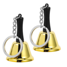 6Stk Mini Handglocke Aus Metall, Golden, Für Zuhause Und Schule