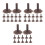 150Pcs Light Brown Plastic Tree Base Holders for Architectural Models 4